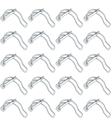 15 Stück Rohrklappsplinte 4,5×40mm - D-Form Sicherungsstifte Für Traktoren