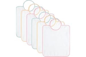 EMMEBi bavaglini tela aida da ricamare asilo elastico spugna cotone bambini prodotti in Italia