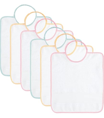 Lot De 6 Bavoirs Bébé Amis Du Mer Bubabù - Imbustato Élastique Éponge Douce