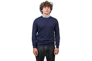 DALLE PIANE CASHMERE - Girocollo Misto Cashmere, Made in Italy - Uomo