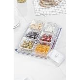 EWS Acrylic Transparent 6&rsquo; Breakfast Breakfast Set with Lid & Storage Container (Not Glass)-1825