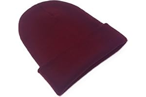 WSUK Beanie Hat Mens Ladies Womens Unisex Slouch Winter Woolly Turn Up Knitted Neon