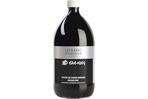 Lefranc Bourgeois Encre de Chine Nan-King Flacon 1L, Noir