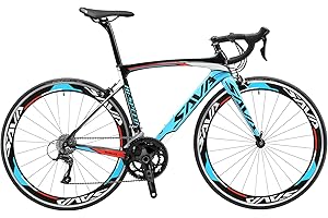 SAVADECK Rennrad Carbon, Warwind3.0 rennrad Herren 700c Carbon Rahmen,Gabel und Sattelstütze mit Shimano SORA R3000 18 Gänge 
