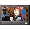 KODAK 7 Inch Wood Digital Picture Frame with Remote Control, 1024x600 IPS Screen HD Display Digital Photo Frame, USB or SD Card Required, Auto-Rotate, Supports Photo/Video/Music/Calendar/Slideshow