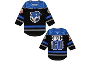 SEGA Boy's Sonic The Hedgehog Long Sleeve Hockey Jersey - Boys 4-20 Sizes Sonic The Hedgehog Long Sleeve Hockey Jersey - Boys 4-20 Sizes