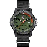 Luminox Leatherback SEA Turtle Giant XS.0337 Erkek Saati 44 mm - Askeri Saat Siyah/Yeşil Tarih G&ouml;stergeli 100 m Su Ge&ccedil;irmez, 