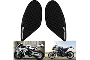 APEBAZY Protezioni laterali per serbatoi per moto, in gomma nera, compatibili con e con la maggior parte delle moto con serbatoio in metallo