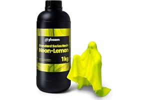 Phrozen Neon-Resin | Resina Fluorescente UV 405 nm per Stampanti 3D | Ideale per Decorazioni di Halloween e Natale - Lemon (1kg)