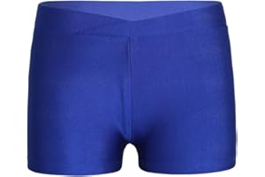 dPois Enfant Fille Short de Sport Gymnastique Gym Short de Danse Jazz Yoga Short de Bain Plage Legging Court Extensible Course 3-16 Ans
