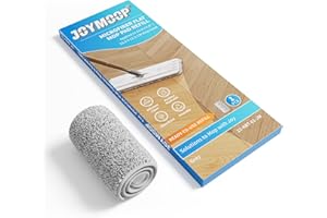 ‎JOYMOOP JOYMOOP Flat Mop Pad, Microfibre Mop Pad, Washable Pads, Mop Replacement Pads, Refill 1 Pack - Grey