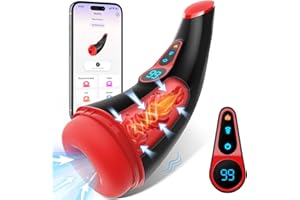 Masturbieren für Männer, Sex Spielzeug für die Männer mit 9 Saugmodus und Vibrationsmodi, Elektrischer Masturbator Cup 3D Rea