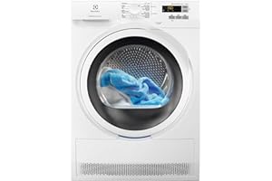 Electrolux Secadora de Carga Frontal EW7H5825IB, 8 Kg, Tecnología SensiCare, Sistema GentleCare, Libre Instalación, Sistema EcoFlow, Inicio Diferido, Panel LCD, Blanco