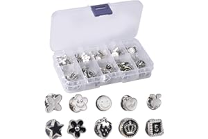 Pinsheng 50 Piezas Broche de Seguridad para Camisa, Mujer Camisa Broche Botones, Evitar la Exposición Accidental de Botones para Vestido Cardigan Suéter Ropa Vestido