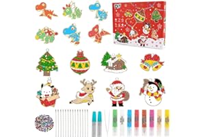 CAPANEUS Pittura con Cristalli per Natale Fai Da Te, Crystal Paint Arts and Crafts Set, DIY Decorazioni Natalizie