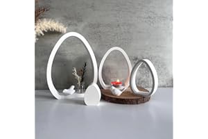 GZWY Silikonform Ostern, Silikonformen Gießformen Ostern, Silikonform Osterei Gipsformen zum Gießen Ostereier Gießformen Silikon Silikonform Frühling für DIY Osterdeko Frühlingsdeko (B)