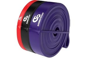 ‎CORESTEADY Coresteady Fitnessband und Gummiband Sport – Robustes Klimmzugband aus Gummi für Männer und Frauen – Krafttraining und Muskelaufbau – Training, Fitness, Klimmzughilfe – Fitness Band