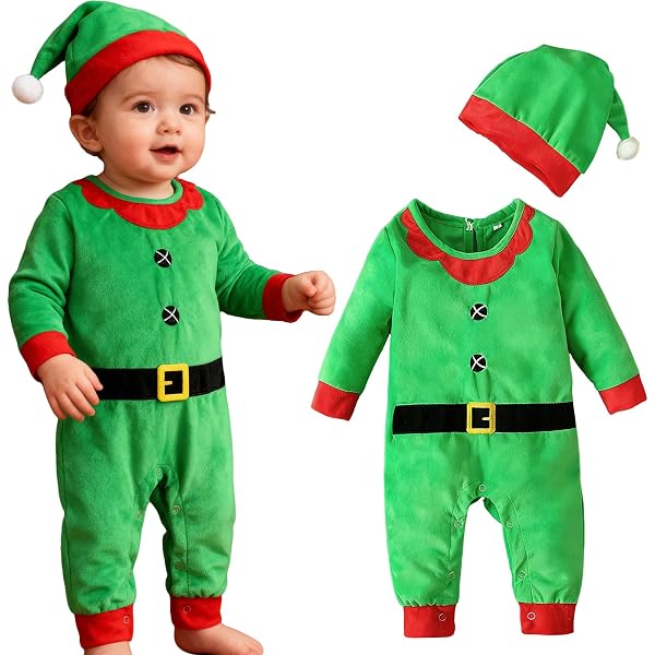 Produktbild von Weihnachtskostüm Baby Hifot Baby Strampler Neugeborene Weihnachten Weihnachtsoutfit Weihnachtskostüm Kinder