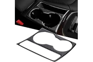 Hlyjoon uchwyt na kubek samochodowy uchwyt do przechowywania centralnego rama naklejka wykoÅ„czeniowa naklejka na kubek z wÅ‚Ã³kna wÄ™glowego tapicerka akcesoria wewnÄ™trzne pasujÄ…ce do samochodu A4 B8 A5 2009 2010 2011 2012 2013 2014 2015