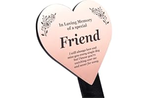 ORIGINDESIGNED Special Friend Memorial Remembrance Plaque Stake, HEART SHAPE - Gold/Silver/Copper Waterproof, Outdoor, Grave Marker, Tribute, Plant Marker (Copper)