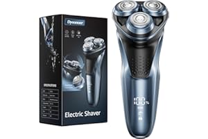 ‎DYOONOER Rasierer Herren Elektrisch, Dyoonoer Elektrorasierer Herren, IPX7 Wasserdichter Nass- und Trocken-Wiederaufladbarer Bart Rasierer mit Ausklappbarem Trimmer und Reisesperre