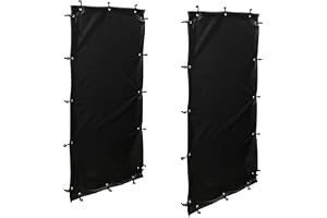 QUICK STAR väderskydd set 98 x 148 cm, 2 sidor för vedhyllor T/H 100 x 185 cm