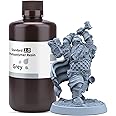 ELEGOO 3D Printer LCD UV Resin, 405nm Rapid Photopolymer Resin for LCD/DLP 3D Printer Photopolymer Resin, 1000 g 2.0 Grey