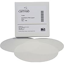 Carta Da Filtro Qualitativa Grado 111 - Diametro 55mm, Confezione Da 100, Per Filtrazione Rapida