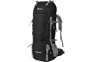 MOUNTAINTOP Sac à Dos Randonnée Sac de Trekking 55 litres 80 litres à l'air Libre Camping Sport Bivouac Voyage Bagage