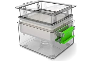 YARKOR Tofu Press - Beginner's Choice for Enhanced Tofu Taste, Up to 3X More Efficient Tofu Pressing, Removes Water in 10-20 Minutes - Dishwasher Safe & BPA Free with Drip Tray, Includes Tofu Cookbook