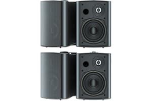 STUDIOFINIX Altoparlanti compatibili con altoparlanti da 5,25 pollici 600 watt per interni ed esterni con sistema di montaggio a parete per tutte le stagioni, compatibili con il bluetooth