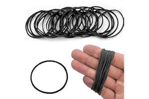 XINSHENG 500Pezzi nero elastici bande elastiche cartella di file stazionario spesso forte elastico elastico elastici per la scuola forniture per ufficio a casa artigianato industriale fai da 38 dimensioni