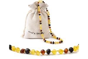 Cici's Story Bernsteinkette | 100% Echter Baltischer Natur Bernstein | 3 Größen | 5 Farben