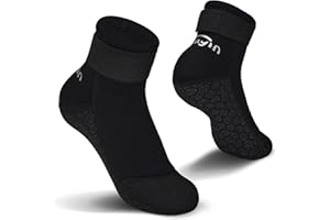 Yikayin Neoprene Socks, 3mm Swimming Socks for Kids Toddler, Anti-Slip Thermal Swim Socks Wetsuit Socks for Beach Pool Water Sports