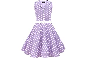 BlackButterfly Niñas 'Holly' Vestido de Lunares Vintage Años 50