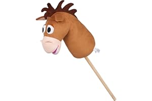LeMieux Disney Hobby Horse Bullseye - One of Woody's Original Toy Story Roundup Gang - Cute Stand Up Mane and Excitable Expression - Detachable Stick - Suitable for Ages 3+