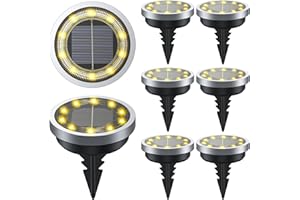 LuJasi Solar Bodenleuchte, Solar Gartenleuchten für Außen IP65 Wasserdicht, Solarleuchte für Garten Außenleuchte außen, für Garten, Rasen, Gehweg, Patio, Auffahrt