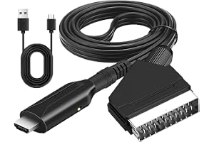SCART till HDMI-adapterkabel, Eurokonnektor till HDMI Allt-i-ett-omvandlare