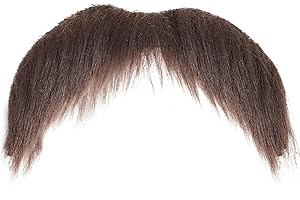 DIVINA VITAE Self Adhesive Fake Mustache Realistic Fake Beard Black Mustache Stick on Mustaches Novelty Fake Mustaches for Christmas Halloween Costume Accessory Fake Mustach for Birthday Party Mexican Performance