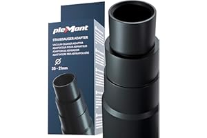 Plemont® Uniwersalny adapter węża próżniowego do popularnych odkurzaczy warsztatowych, wyprodukowany w Niemczech, adapter węża próżniowego do szlifierki, wyrzynarki, piły tarczowej, piły stołowej,