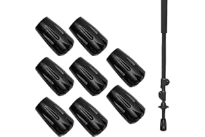 AONAYO Lot de 8 tampons en caoutchouc Leki - Pour bâtons de marche nordique - Tampon en caoutchouc - Pour bâtons de trekking - Tampon de rechange en caoutchouc - Asphalte - Gravier et montagne
