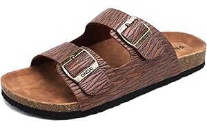 ONCAI Homme-Mules-Sandales-Claquette-Slide-Sandales de Plage Loisir Bout Ouvert Chaussures de Plage Antidérapant Été Confortable Chaussons