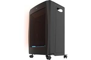 Cecotec Estufa de Gas Llama Azul Plegable ReadyWarm 4500 BlueFlame Foldable. 4200 W, 2 Niveles de Potencia, Encendido Piezoeléctrico, Triple Sistema de Seguridad, Bombonas 15Kg