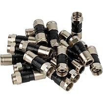 10 Stück Koaxialkabel Push-On Adapter – F-Stecker Auf Buchse, Für Satellit & Kabel-TV