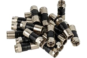 20 x F-kompressionskontakt för RG 6 koaxialkkabel, FK-6-49