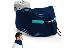 ‎JOSCOAL Joscoal Nackenkissen Für Reisen, Bequemes Flugzeug-Reisekissen Auto-Kopfstütze Flugzeug Kinnstütz Travel Pillow Memory Foam Stützfunktion Ideal für Reise Büro Autos Bus.(Größe M, Navy Blau)