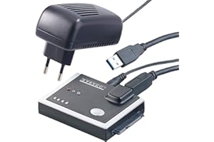 Xystec Festplatten Auslesen: USB-3.0-Festplatten-Adapter mit Klon-Funktion, für HDD & SSD mit SATA (Festplatten Kopieren, Speicherplatten Auslesen, Festplattengehäuse)