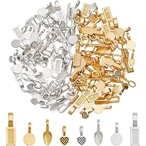 120 Base Per Ciondoli In Lega Stile Tibetano PH PandaHall | 6 Colori, 21x8x6mm | Per Creazioni Gioielli Fai Da Te - 4
