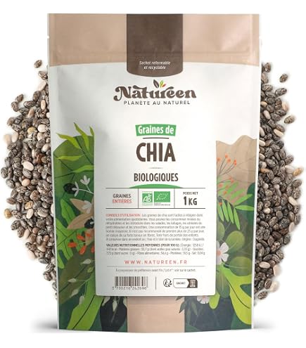 Graines De Chia Bio - Pot De 325g Pour Une Alimentation Saine Et Naturelle