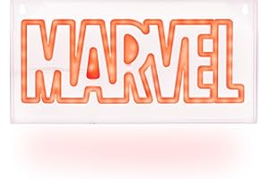 PALADONE Luz de neón LED Marvel - Producto oficial, luz independiente o montada en la pared, decoración para sala de juegos y memorabilia de cine